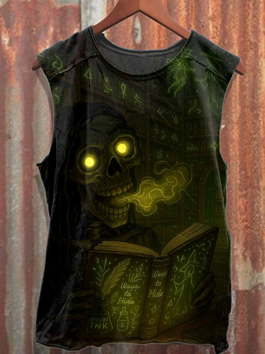 Men's Skull Casual Printed Tank Top
