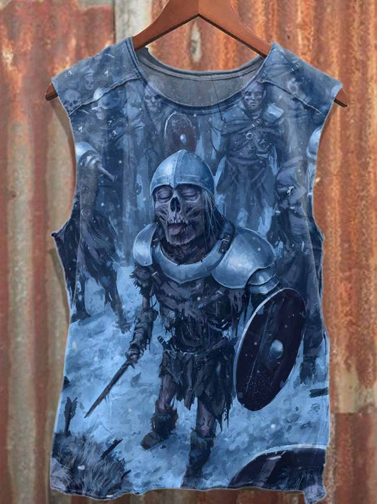 Men's Skull Casual Printed Tank Top