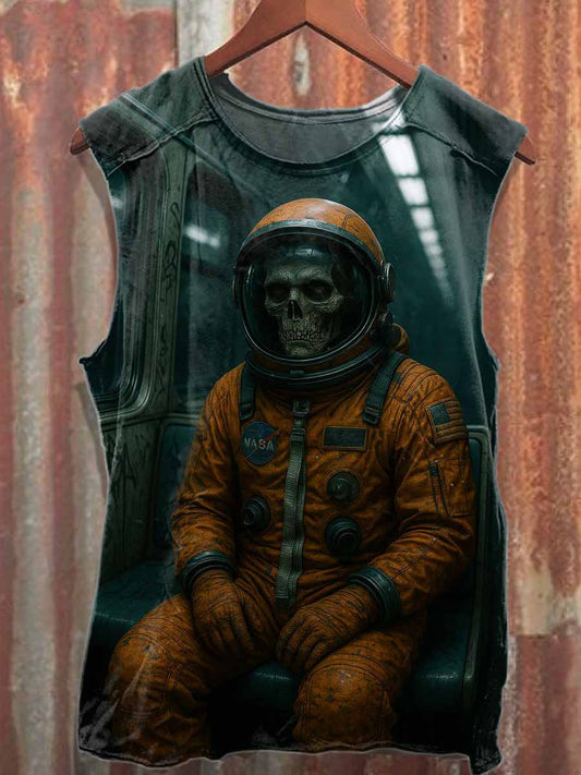 Men's Skull Casual Printed Tank Top