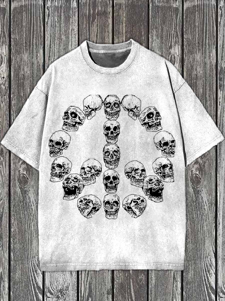 Gorgeous Skull Pattern Printed Casual Loose T-Shirt