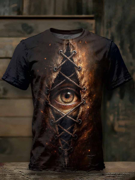 Scary Pattern Printed Loose T-Shirt