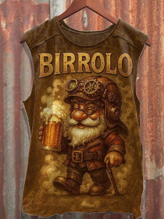 Men's Vintage Print Casual Cotton Tank Top