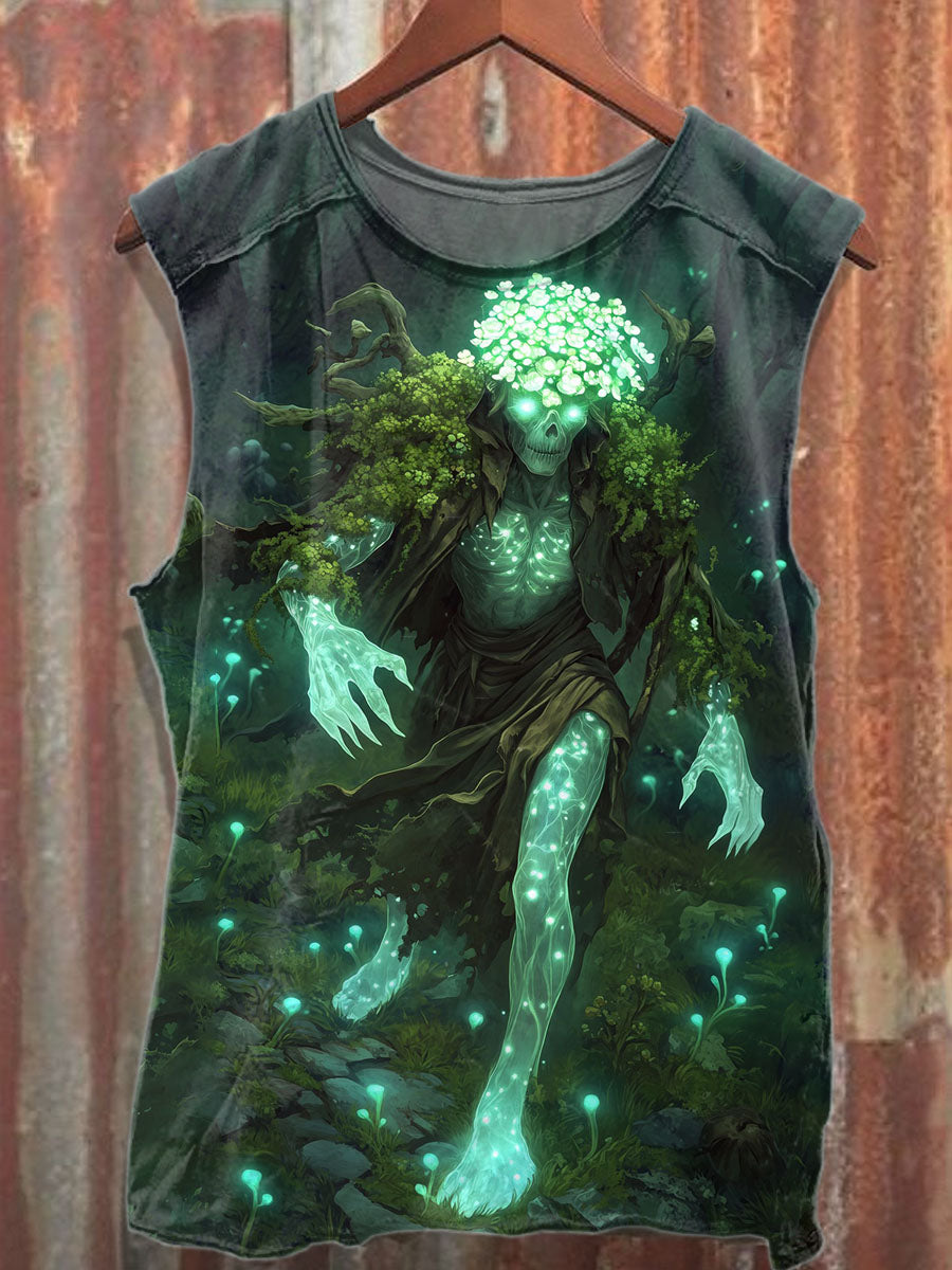 Men's Skull Casual Printed Tank Top
