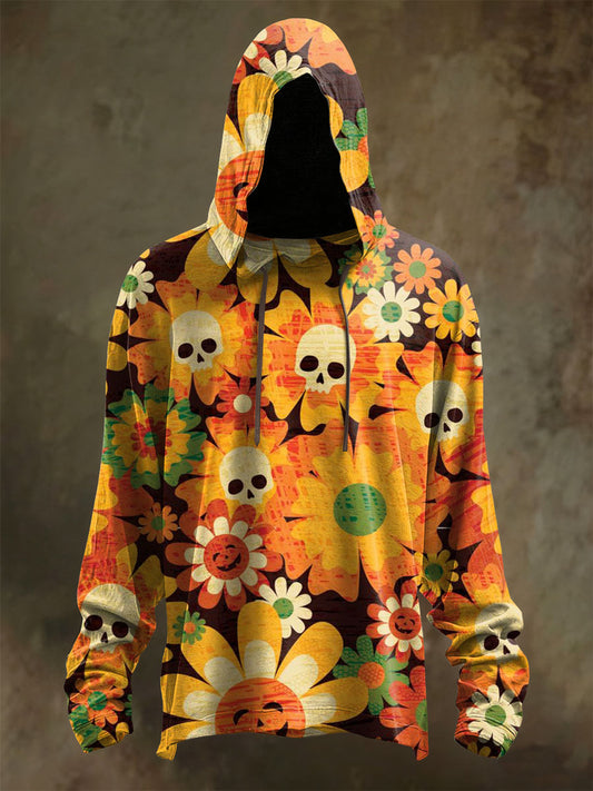 Retro Graffiti Print Casual Long Sleeved Sweatshirt