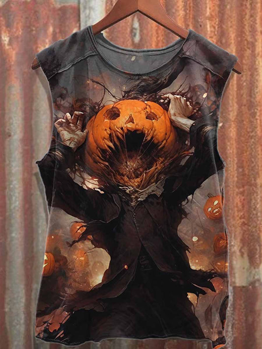 Men's Halloween Casual Printed Tank Top