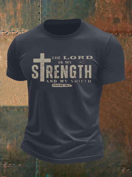 Men's Cross Faith Printed Short Sleeve T-Shirt