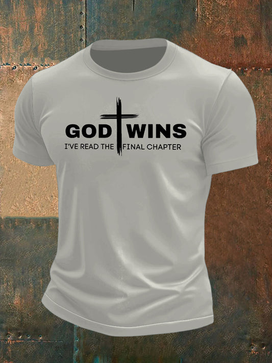 Men's Cross Printed Short Sleeve T-Shirt