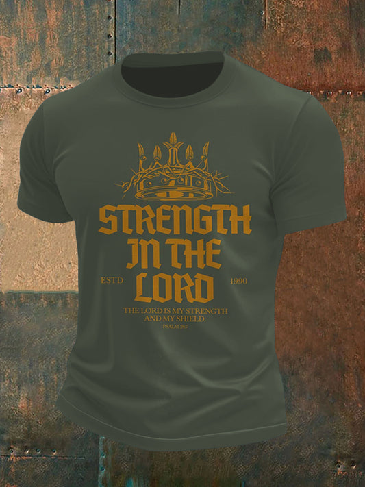 Men's Crown and Thorns Print Short Sleeve T-Shirt