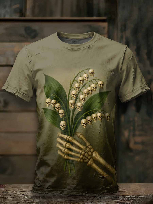 Scary Skull Print Loose T-Shirt