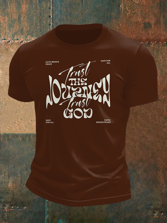 Men's God and the Future Print Short Sleeve T-Shirt