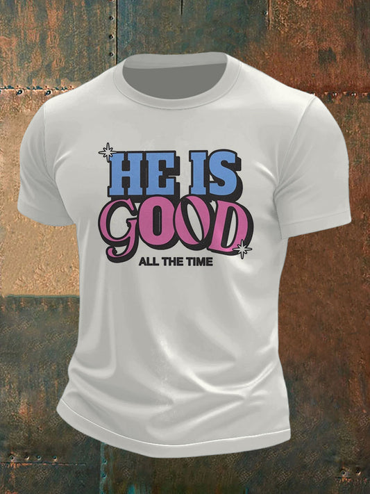 Men's Thanksgiving Prayer Printed Short Sleeve T-Shirt