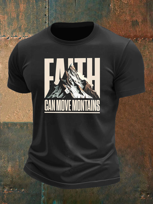 Men's Hope and Mountains Print Short Sleeve T-Shirt