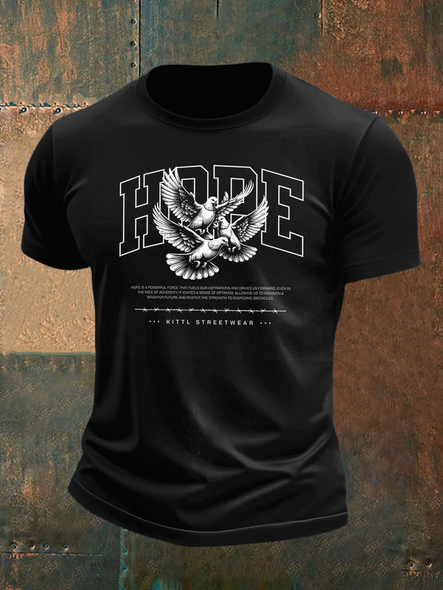 Men's Dove and Hope Print Short Sleeve T-Shirt