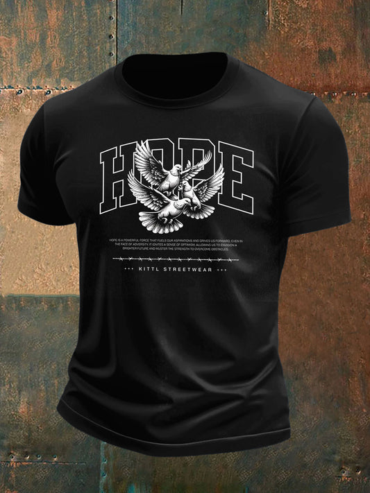 Men's Dove and Hope Print Short Sleeve T-Shirt