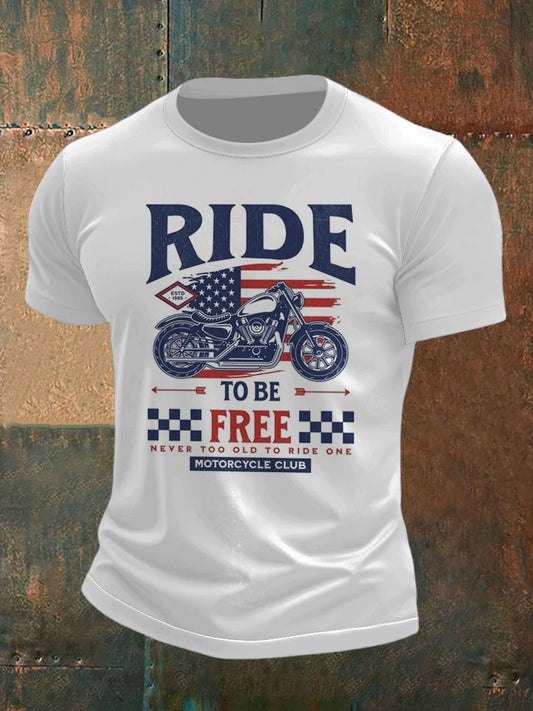 Men's Speed and Car Print Short Sleeve T-Shirt