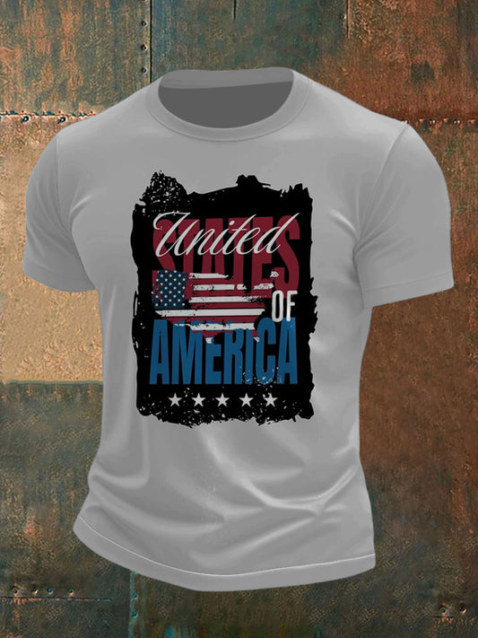 Men's Flag and Pride Print Short Sleeve T-Shirt