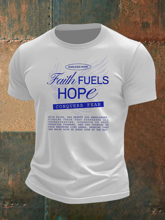 Men's Hope and Future Print Short Sleeve T-Shirt