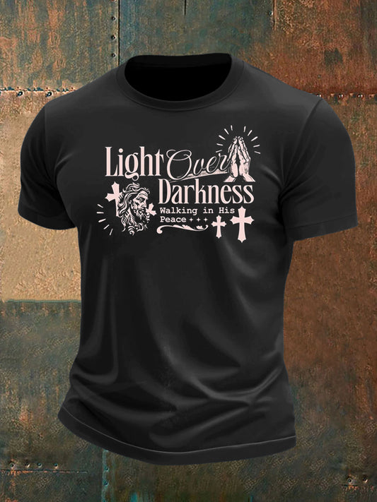 Men's Palm Cross Print Short Sleeve T-Shirt