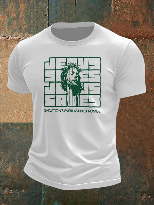 Men's God Printed Short Sleeve T-Shirt