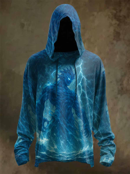 Retro Graffiti Print Casual Long Sleeved Sweatshirt