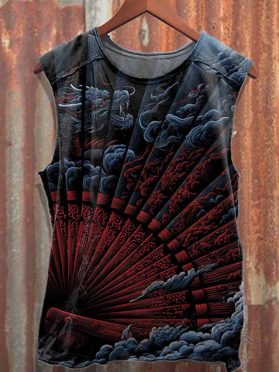 Men's Casual Printed Tank Top