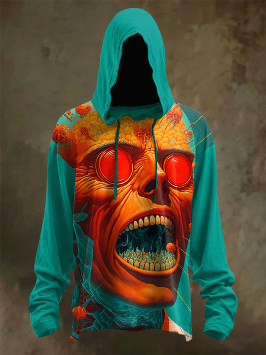 Retro Graffiti Print Hoodie