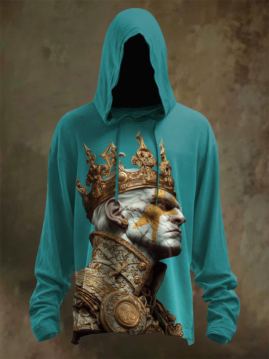 Retro Graffiti Print Hoodie Sweatshirt