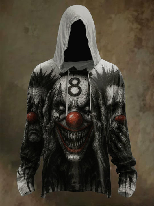 Retro Graffiti Print Hoodie Sweatshirt