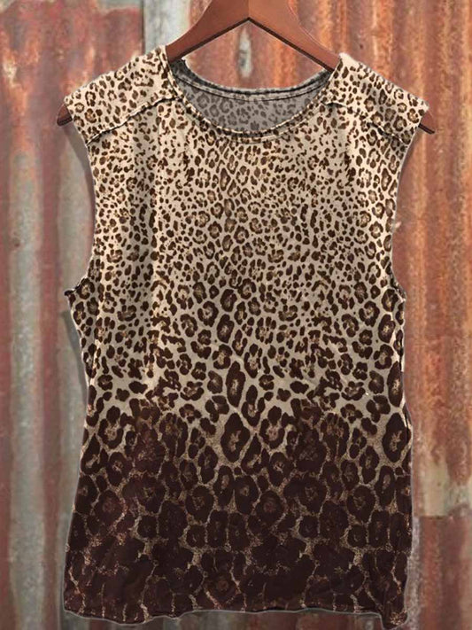 Vintage Graffiti Casual Printed Tank Top
