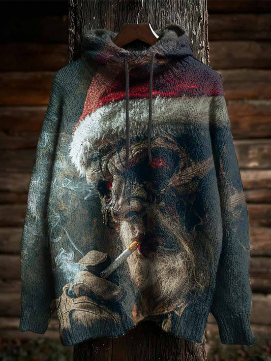 Retro Graffiti Print Casual Hoodie Sweatshirt