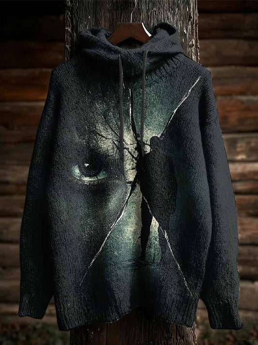 Retro Graffiti Print Casual Hoodie Sweatshirt