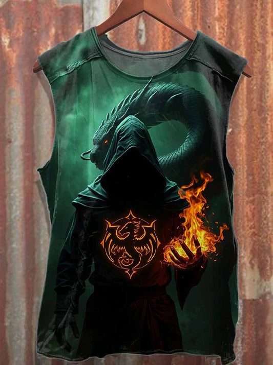 Men's Casual Printed Tank Top