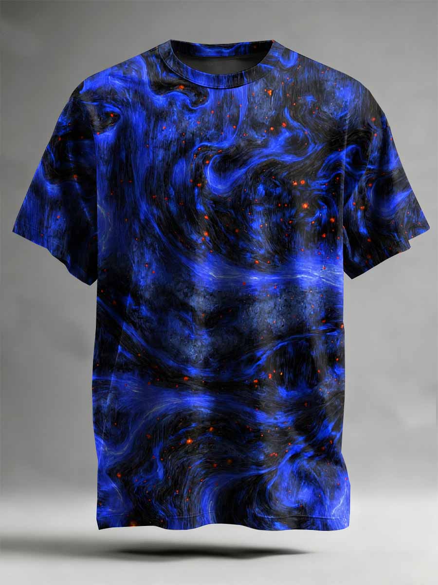 Abstract Pattern Printed Casual T-Shirt