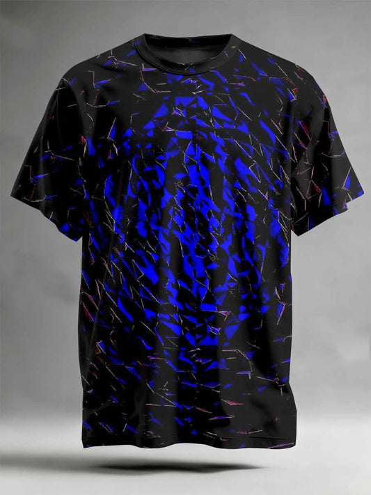 Abstract Pattern Printed Casual T-Shirt