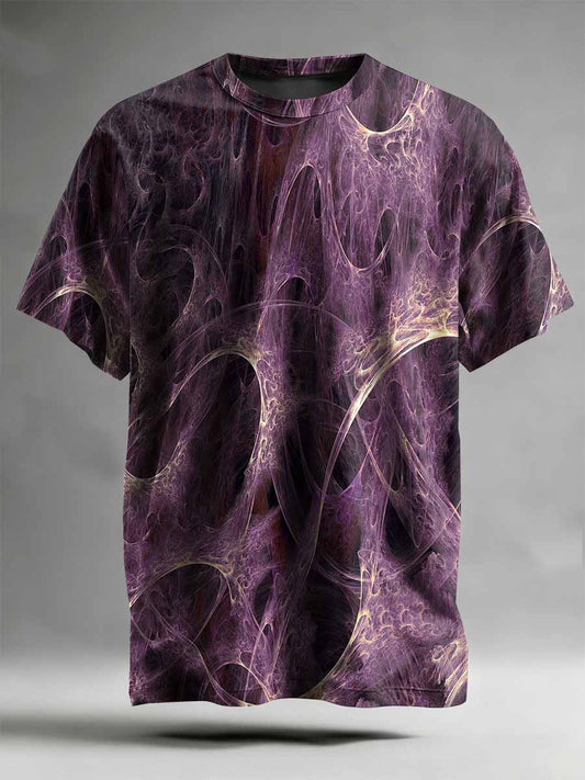 Abstract Pattern Printed Casual T-Shirt