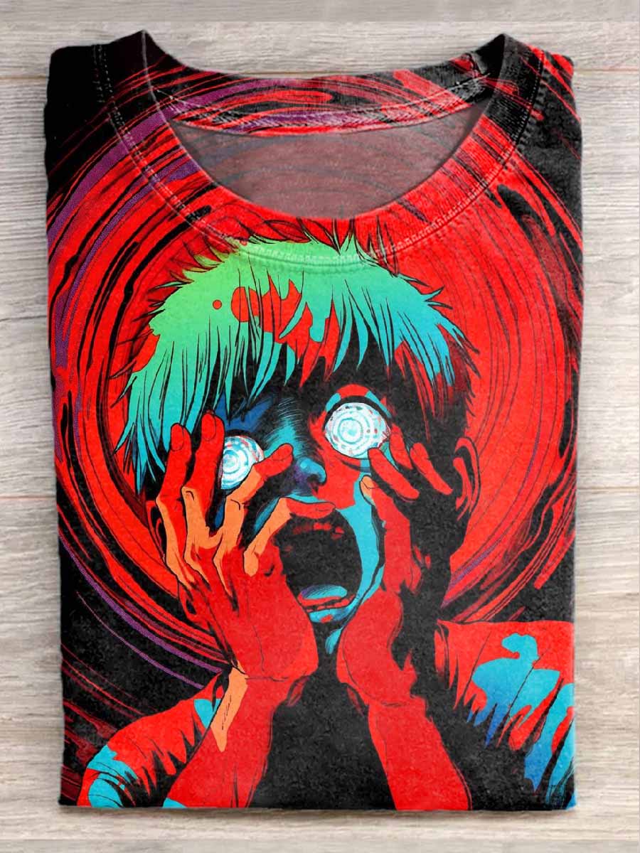 Absurd Graffiti Art Print Loose T-Shirt