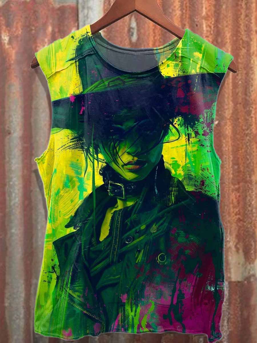 Men's Casual Printed Tank Top