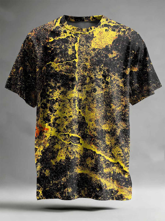 Abstract Pattern Printed Casual T-Shirt