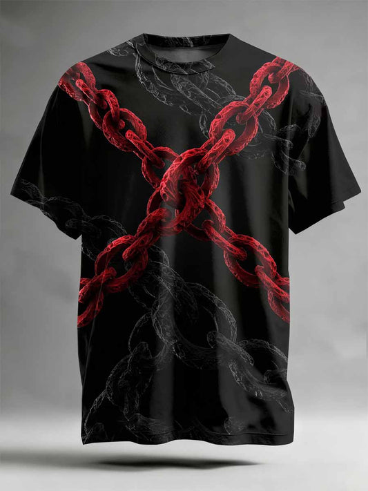 Abstract Pattern Printed Casual T-Shirt