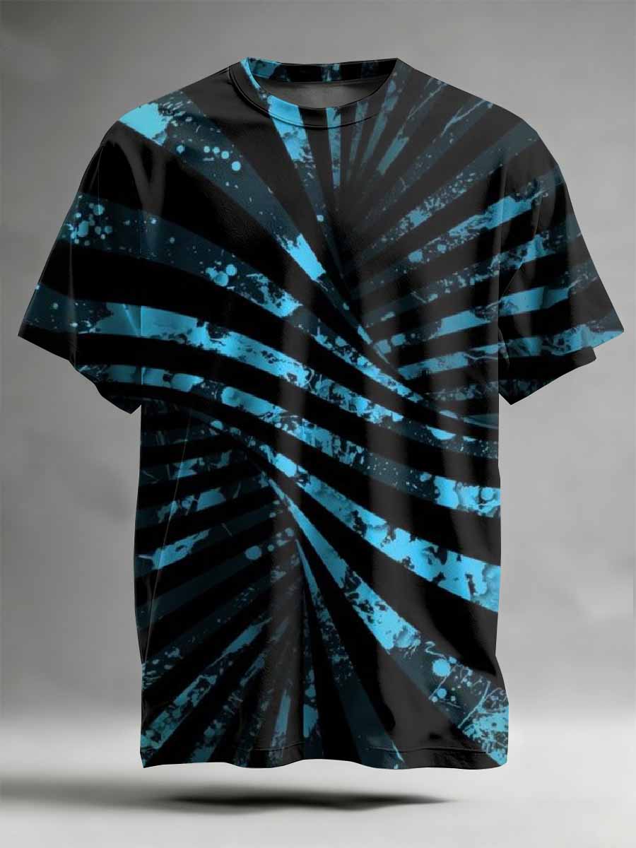 Abstract Pattern Printed Casual T-Shirt