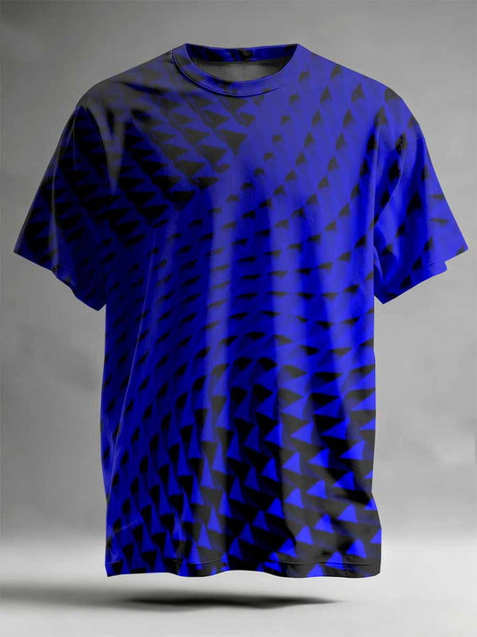 Abstract Pattern Printed Casual T-Shirt