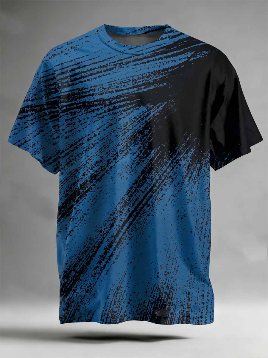 Abstract Pattern Printed Casual T-Shirt