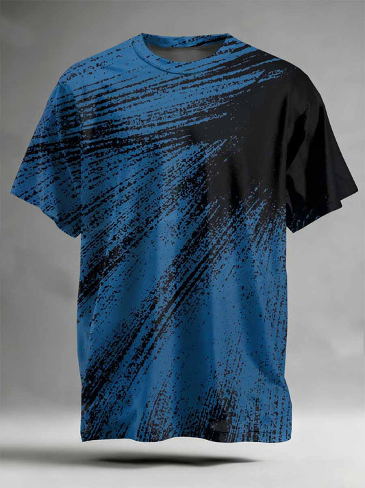 Abstract Pattern Printed Casual T-Shirt