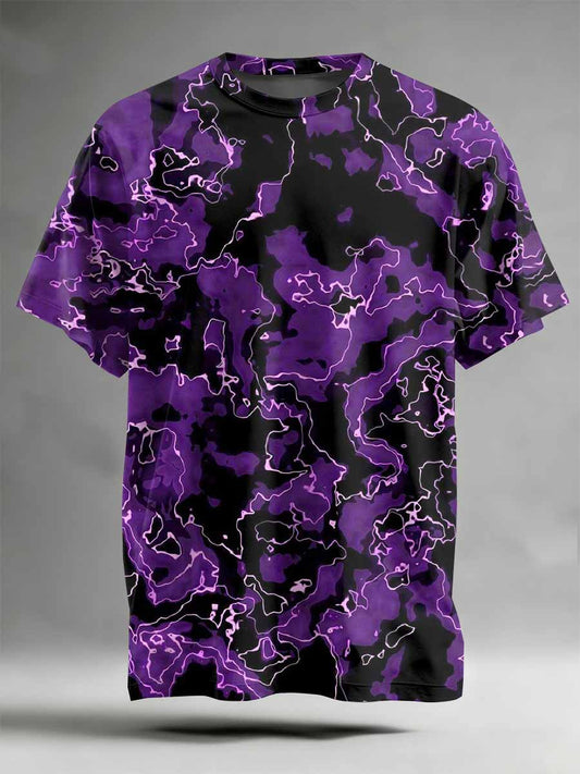 Abstract Pattern Printed Casual T-Shirt