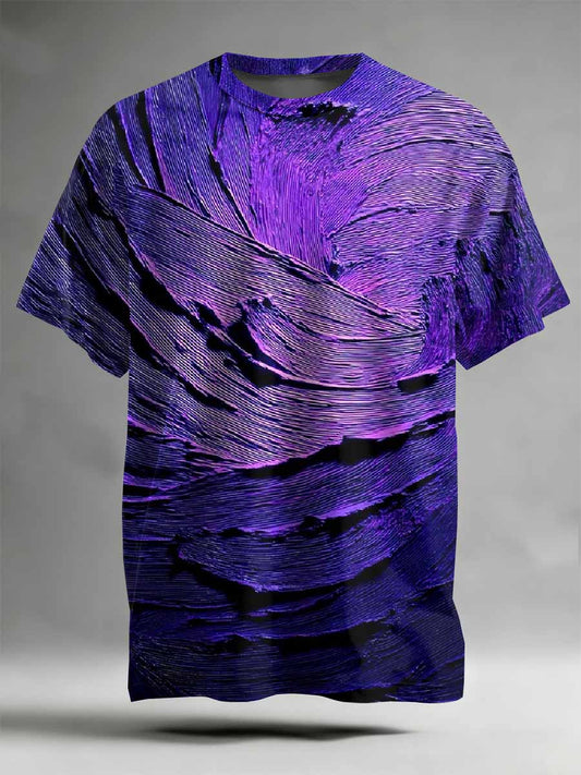 Abstract Pattern Printed Casual T-Shirt