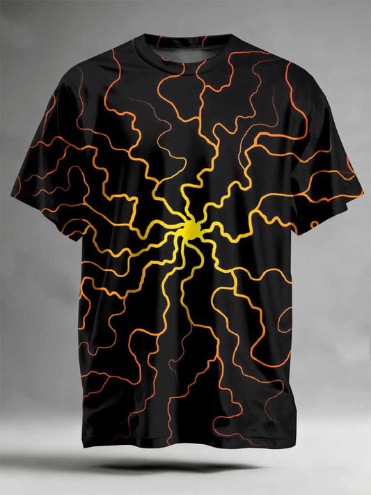 Abstract Pattern Printed Casual T-Shirt