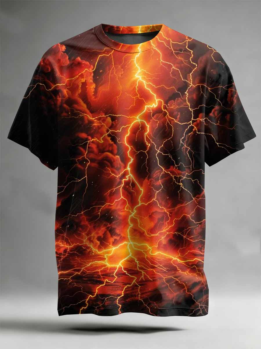 Abstract Pattern Printed Casual T-Shirt