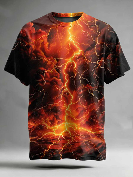 Abstract Pattern Printed Casual T-Shirt