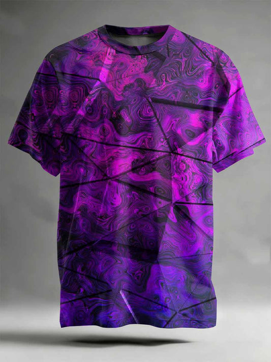 Abstract Pattern Printed Casual T-Shirt