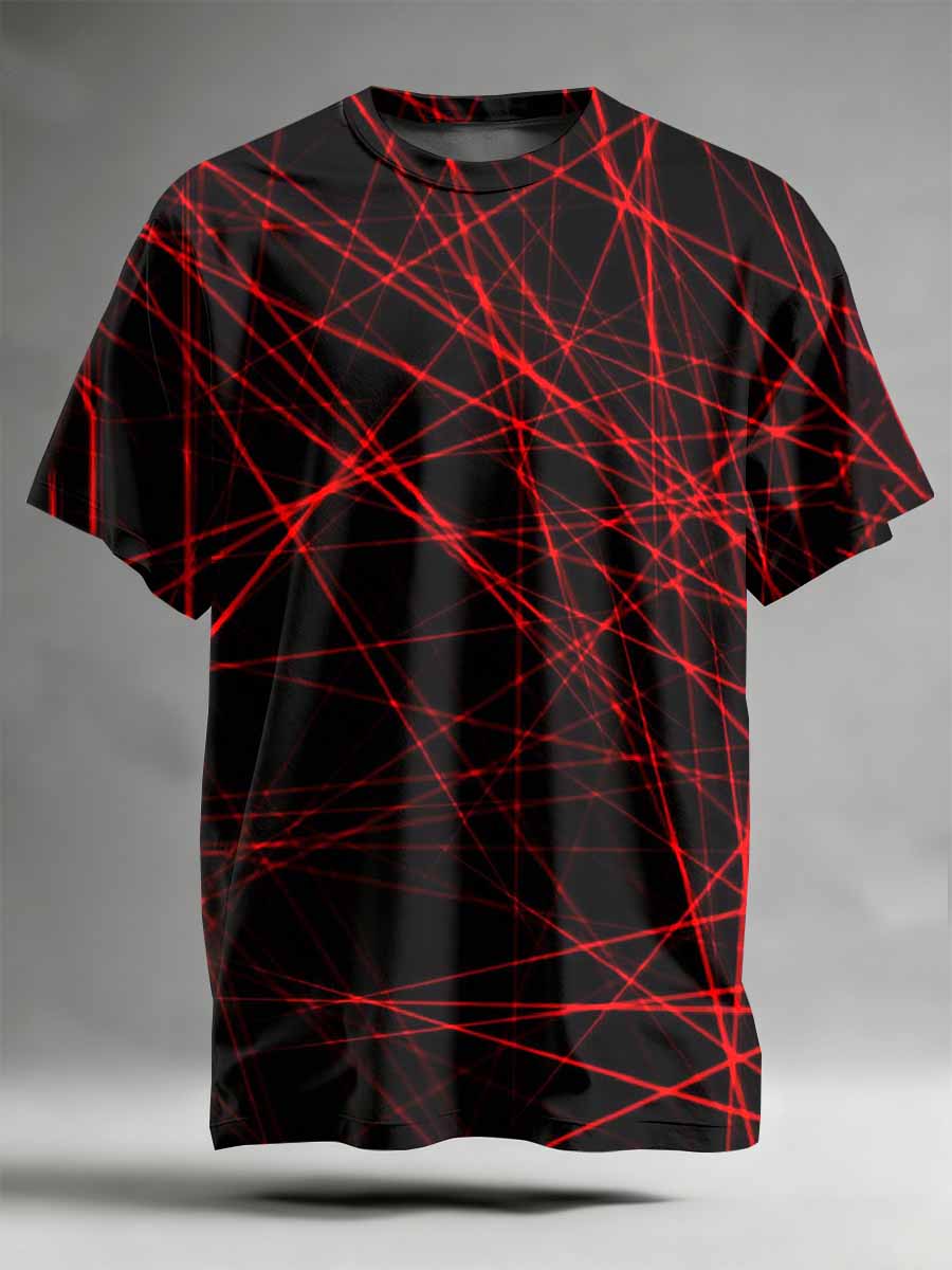 Abstract Pattern Printed Casual T-Shirt